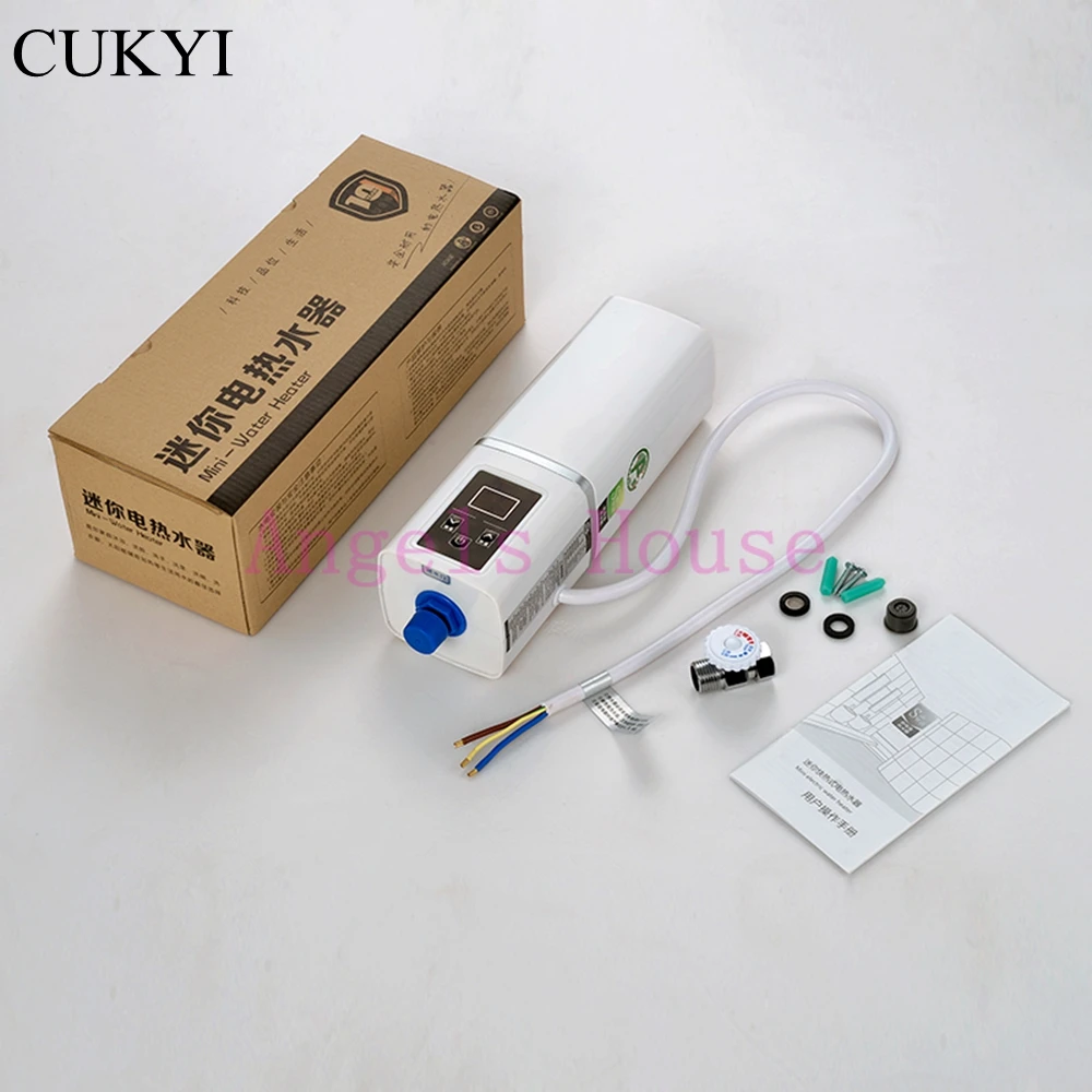 

CUKYI Instant Water Heater Kitchen Bathroom ABS Material Wall Mounting Instant Heating Tankless Water Heater Tap