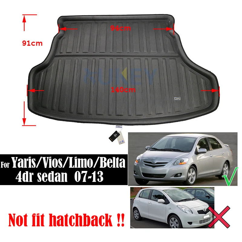 XUKEY для Toyota Prius Yaris Vios Belta RAV4 RAV-4 Land Cruiser Prado J120 J150 Boot грузовой лайнер багажник коврик лоток ковер - Название цвета: 07-13 yaris vios