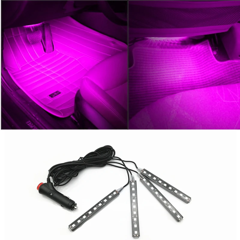 4x9 LED 12V led Car Interior Lights Atmosphere light For VW Polo Golf 1
