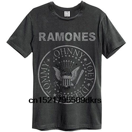 

Men T shirt Ramones Logo Slim Fit Charcoal funny t-shirt novelty tshirt women