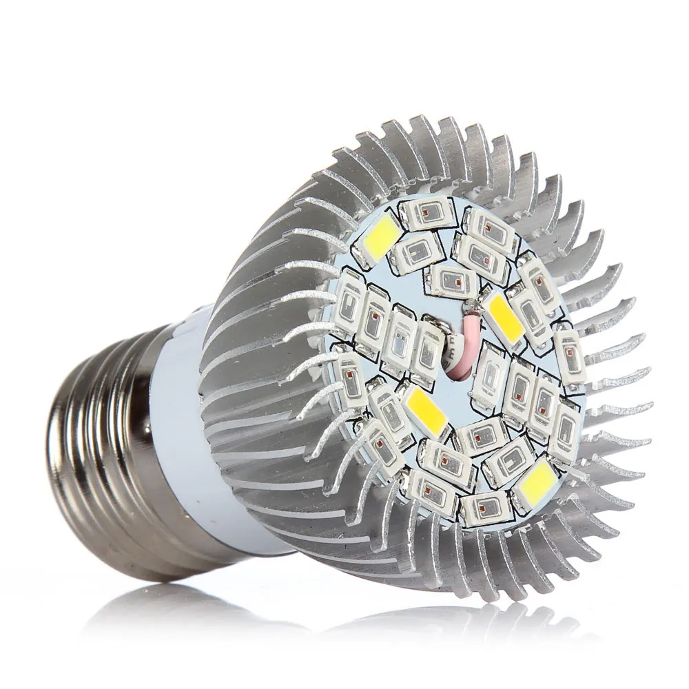 28 Вт полный спектр Led Grow Light E27 SMD5730 растущие лампы UV IR завод лампа фитолампа для