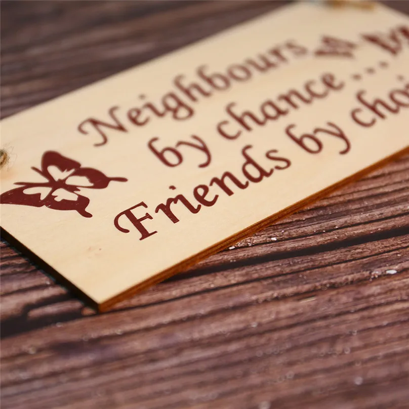Sign Board Best Friend Friendship Gift Chic Spending Heart Thank You Decoration home Decor 2019 new hot sale #25j10 (12)