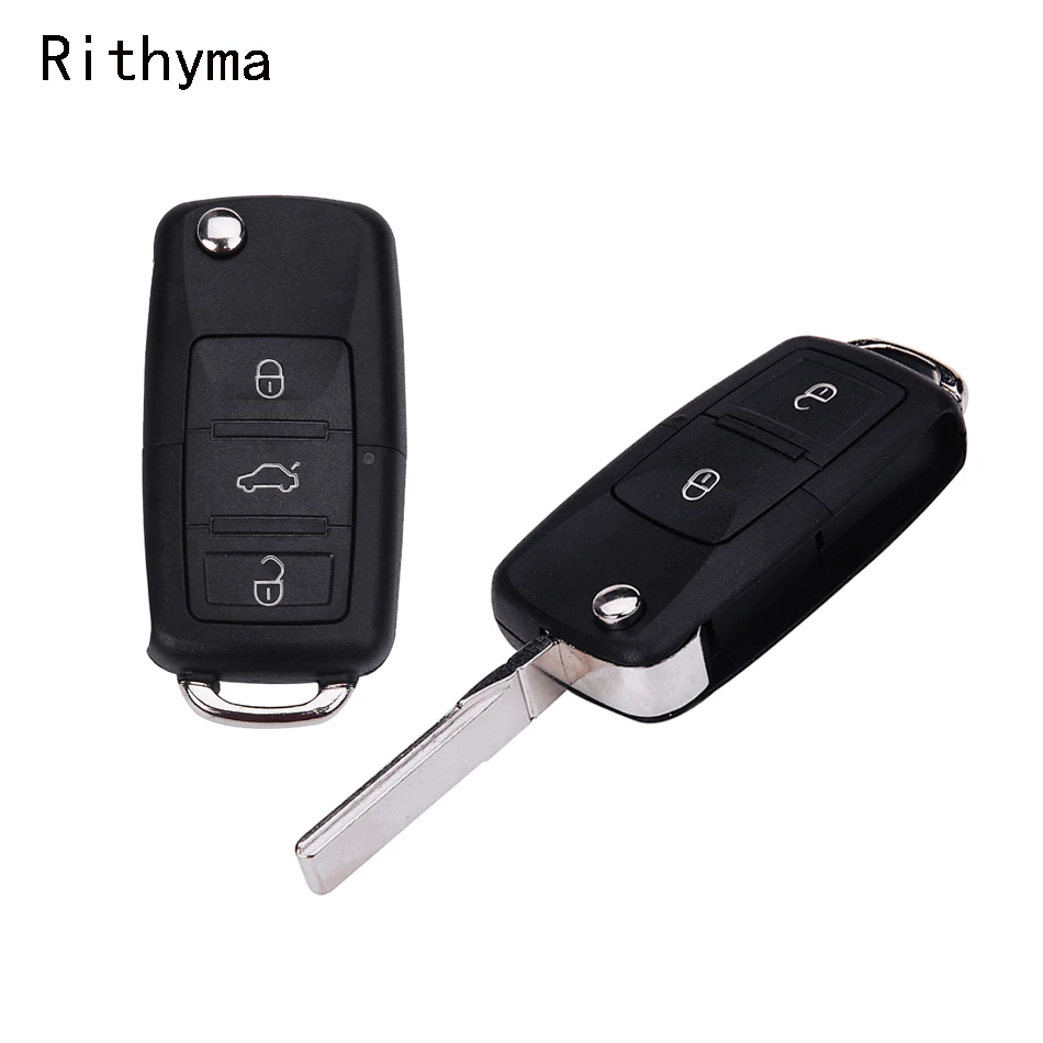 

2/3 /4 buttons Remote Key Shell Flip Folding Car Key ShellFor VW Golf 4 5 Passat b5 b6 polo Touran For Seat Skoda with logo