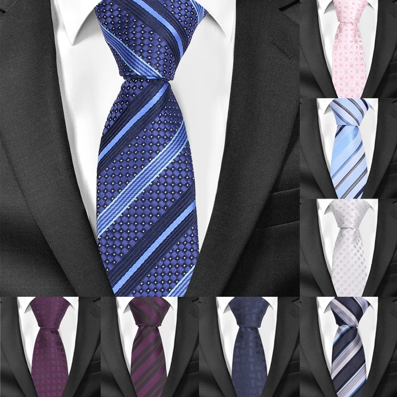 Новые узкие Для мужчин галстуки Классический галстук для костюмы Бизнес полосатый Для мужчин s шеи галстук галстуки 5 см Ширина Жених