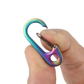 

Titanium Alloy EDC Keychain Quickdraw Hanging Buckle Outdoor Camping Tool Creative Snap Hook Key Buckle