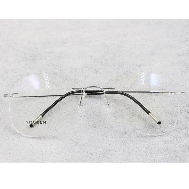 BCLEAR Titanium Rimless Eyeglasses Frames Optical Glasses for Men and Women