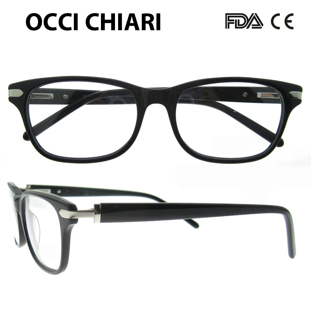 

OCCI CHIARI Eyeglasses Frames Women Vintage Retro Demi full Rim Optical Myopia Eye Glasses Clear Lens Spectacles Gafas W-CORONE