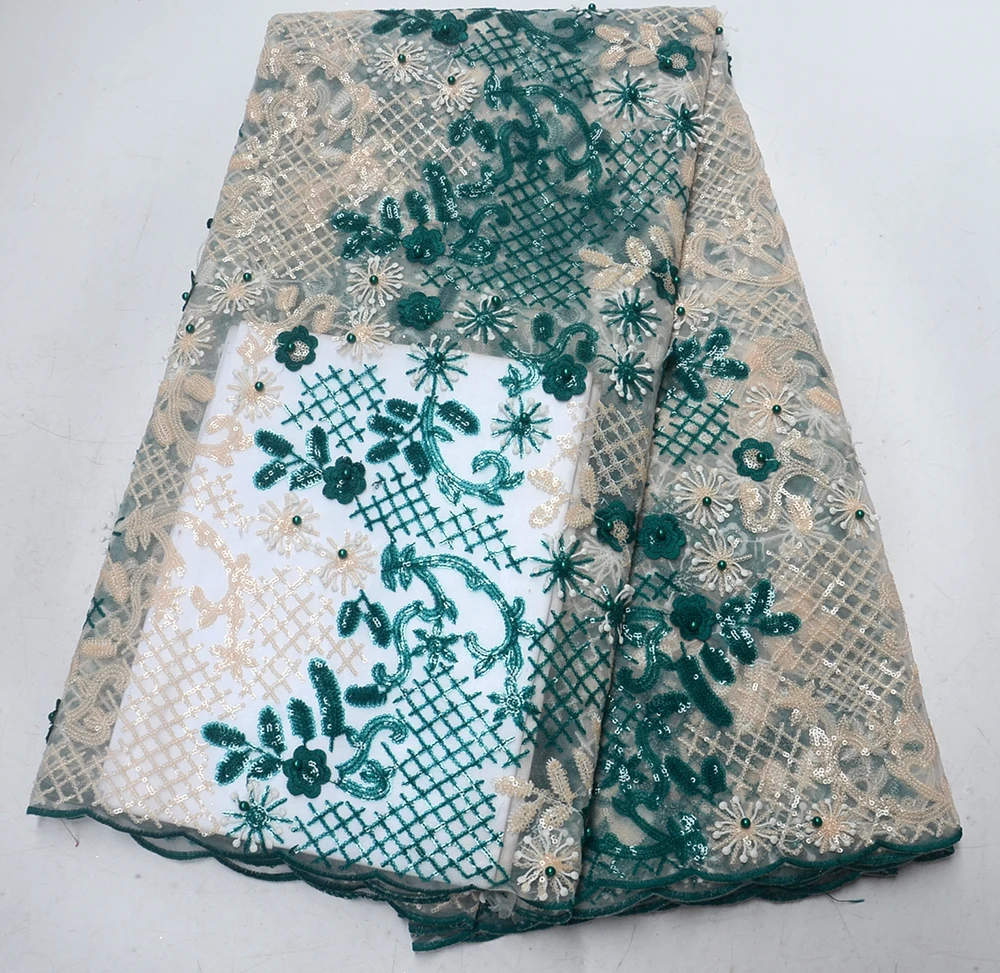 

African Lace Fabric 2019 Embroidered Nigerian Laces Fabric Bridal High Quality French Tulle Lace Fabric For Women