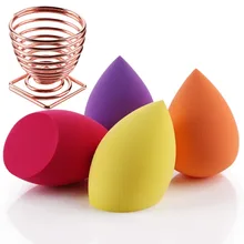 

5 PCS Makeup Sponge Set Smooth Powder Beauty Cosmetic Pufff +1PCS Makeup Sponge Holders Make up Blending Tools