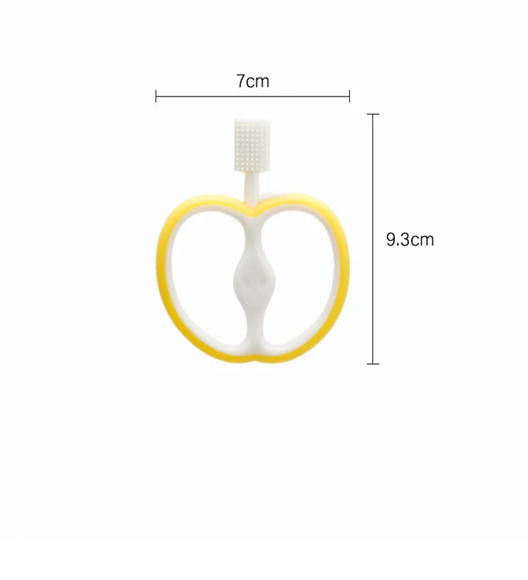Детские Силиконовые Прорезыватели зубов тренировка собак жевательные игрушки симпатичное яблоко мягкая молярная палка Упражнение ребенок способность захвата успокаивает ребенка игрушка