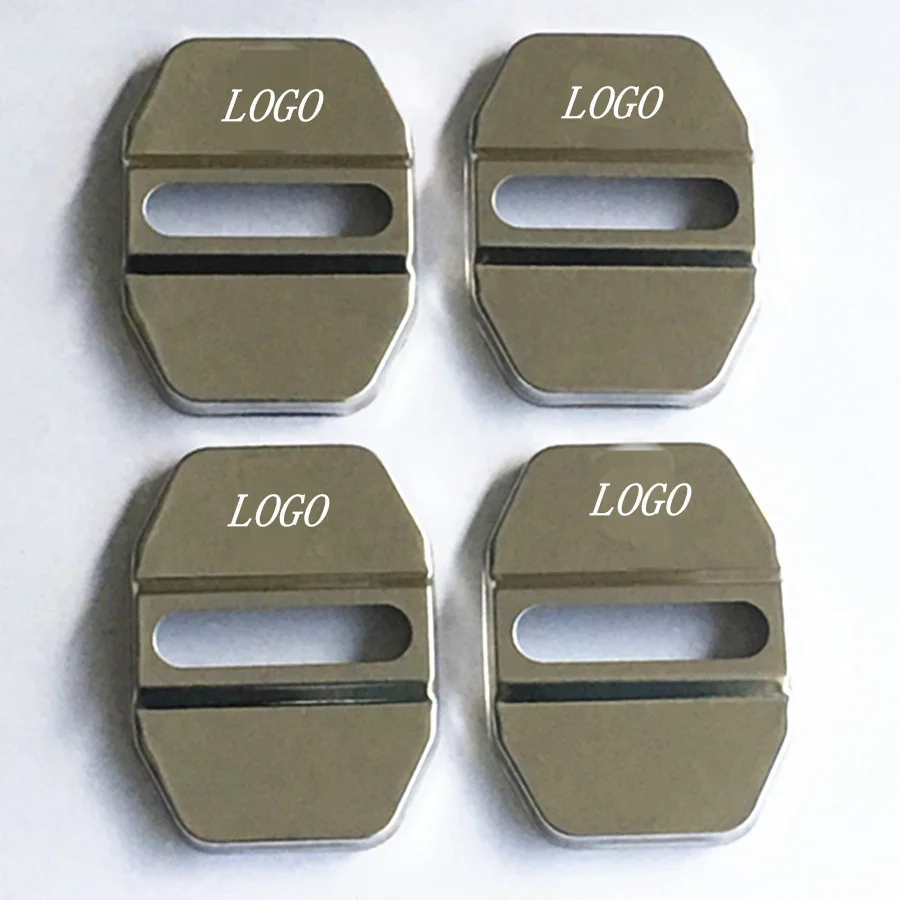 

Silver Auto Car Anti Rust Door Lock Protective Cover Cap For Dodge Caliber Journey Ram Series DoorLock Covers Set of 4Pcs