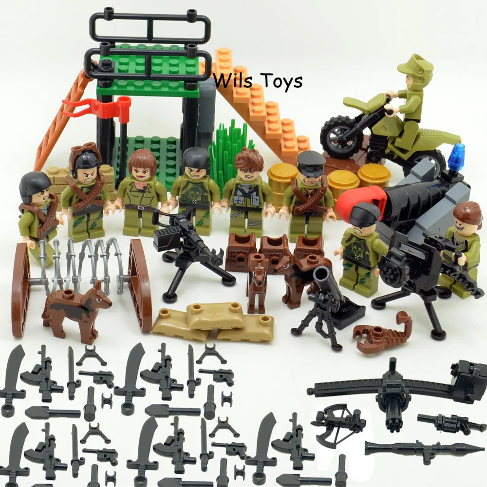 

Chaser MILITARY Soldier SWAT WW2 Gun Weapon Army Special Forces Navy Seals Team DIY Building Blocks Figure Brick Set Toy Boys