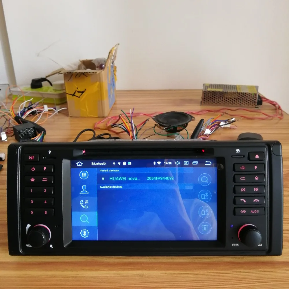 Excellent Newest Android 8.0 Octa Core 4G RAM 64G ROM GPS Navigation 7 " Car DVD Player for BMW E39 5er/M5 96-03 with Radio/Bluetooth/RDS 46