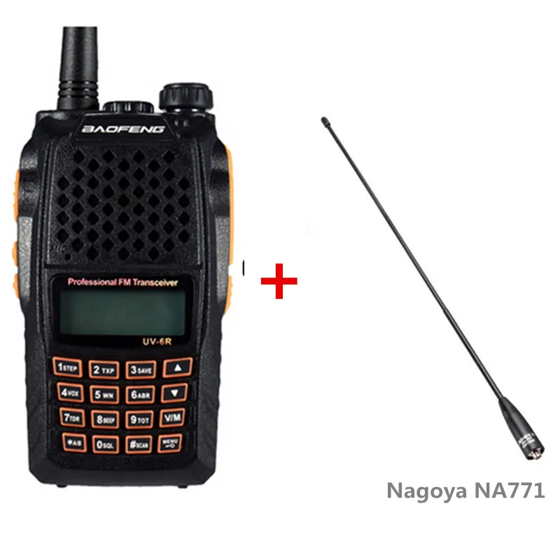 Baofeng UV-6R рация 7 Вт Двухдиапазонная двухсторонняя радио Pofung UV6R HF трансивер telsiz UV 6R Ham cb радиостанция pmr - Цвет: Add NA771