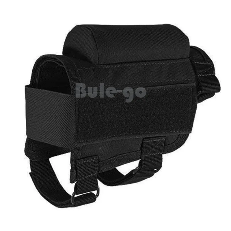 

Nylon Tactical Rifle Cheek Rest Riser Pad Ammo Cartridges Holder Carrier Canvas Pouch Round Cartridge Shell Buttstock Ammo Bag