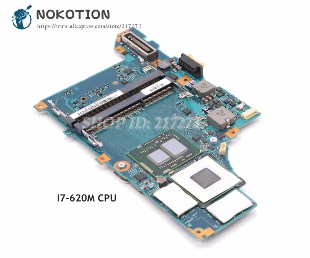 NOKOTION для sony Vaio VPCZ1 VPCZ1390X Материнская плата ноутбука A1754727A A1789397A MBX-206 основная плата DDR3 I7-620M процессор