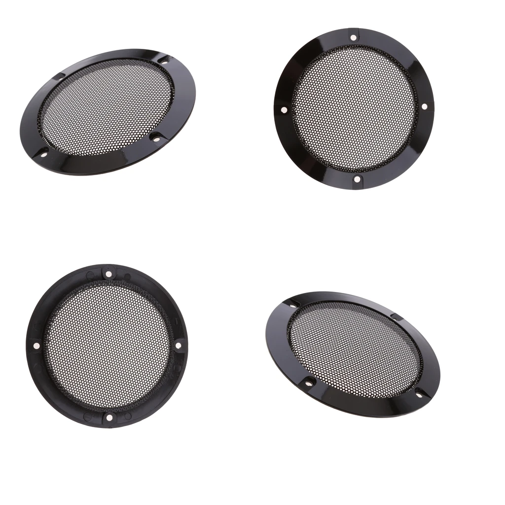 4 Pieces 4 inch Replacement Round Speaker Protection Mesh Cover Speaker Grille Home DIY