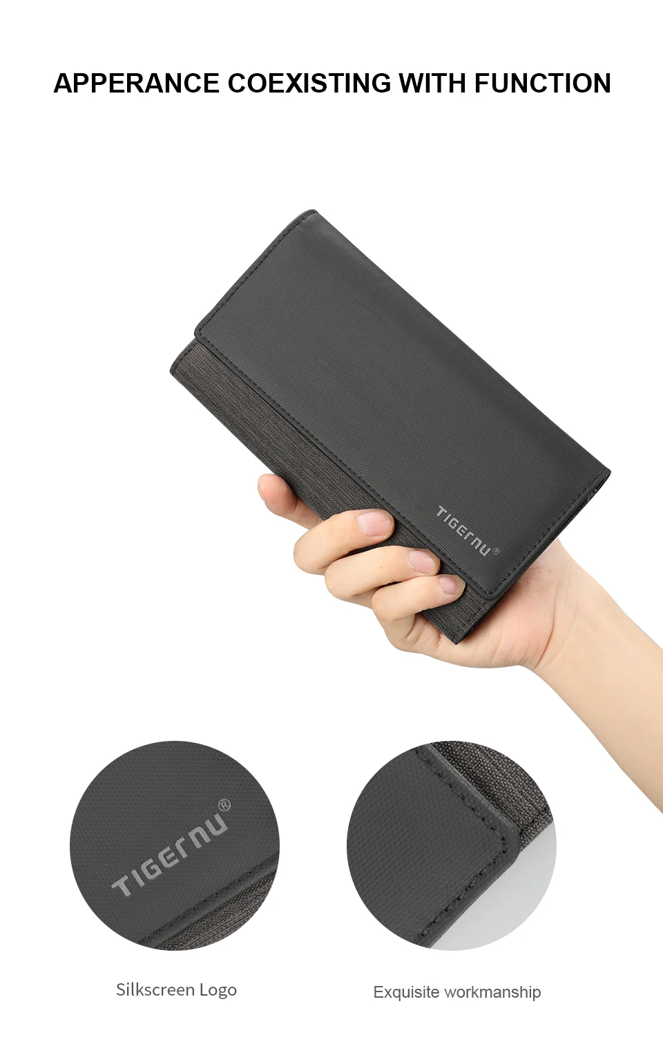 10.fashion men long wallet