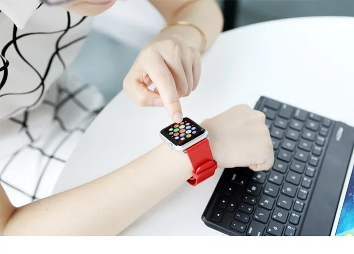Кожаный ремешок для apple Watch белый 38 мм watch 42 iwatch замена официальная оптовая продажа