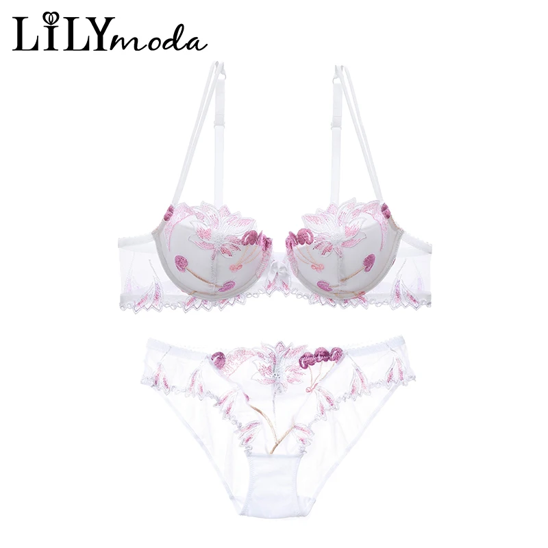 LILIMODA женский сексуальный удобный тонкий хлопковый бюстгальтер наборы