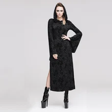 Halloween women’s dress Cosplay black dress with the children of the dark and even the cap and gown