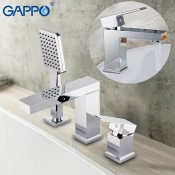 

GAPPO bathtub Faucets brass waterfall faucet bath tub mixer deck mounted tub faucets waterfall shower mixer taps torneira