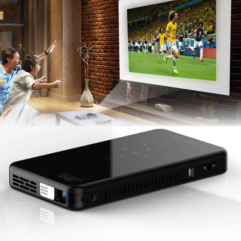 

Mini Projector RAM2g ROM8g 1080P Video DLP Wireless Projector with WiFi Bluetooth Support HDMI USB TF Card XXM8