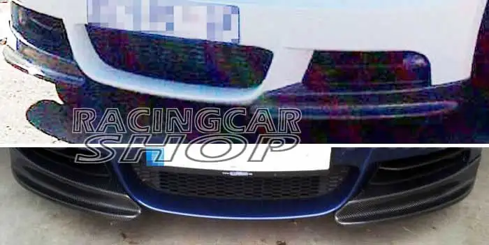 Real Carbon Fiber Front Spiltters spoiler Flaps Cupwings For BMW E82 135i M tech Bumper 08-11