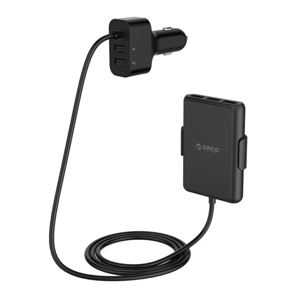 ORICO 5 منافذ QC3.0 USB شاحن سيارة USB محول سريع 52 W ل MPV سيارة الهواتف المحمولة اللوحي 12 V/ 24 V المتاحة أسود