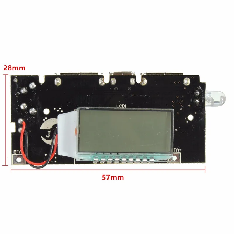 Комплект из 3 предметов, с двумя портами USB 5V 1A 2.1A мобильный Мощность банка 18650 Батарея Зарядное устройство PCB Мощность модуль аксессуары для телефона «сделай сам»