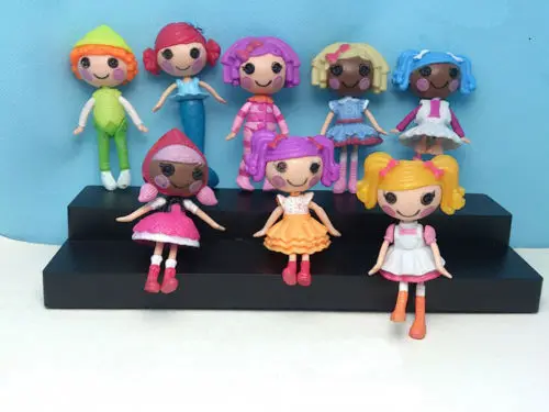

New 8 PCS Lalaloopsy Mini Dolls PlayHouse Mermaid All Different Baby Girl Toys Birthday Gifts Collections