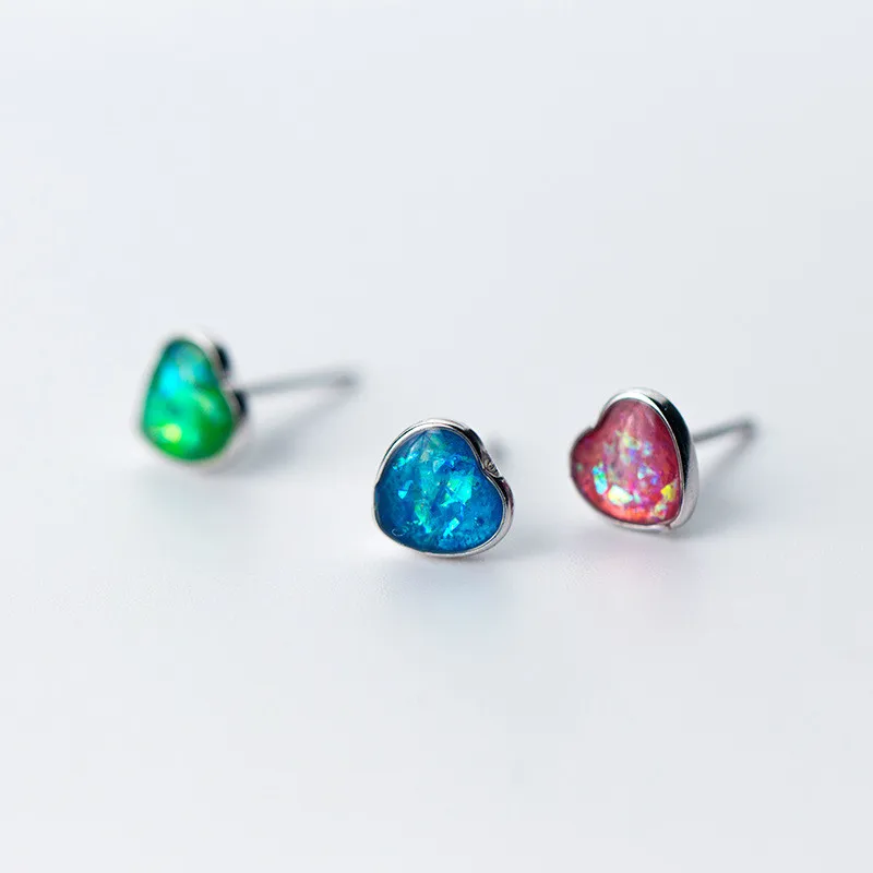 

Heart Pure 925 Sterling Silver Screw Stud Earrings For Women Girls Children Baby Kids Mini Minimalist Jewelry