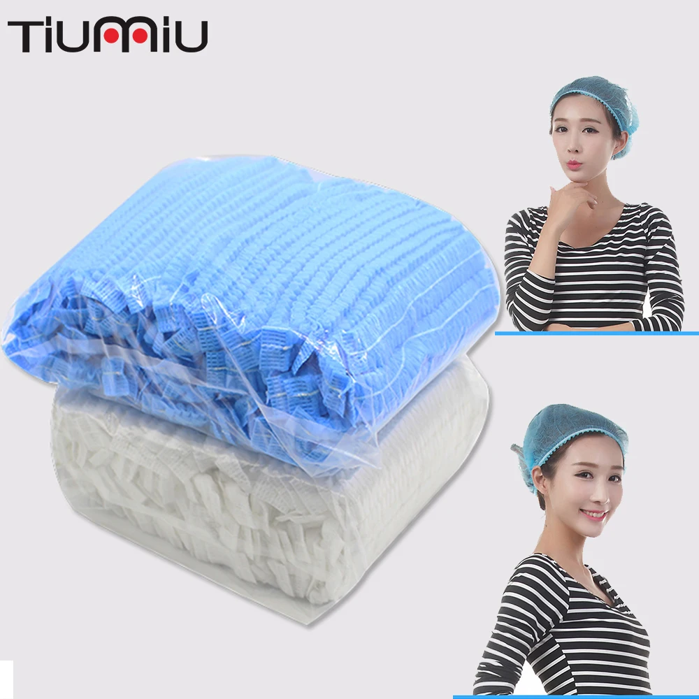 

disposable bar cap work hat dustproof disposable non-woven strip cap chef hat net cap labour cosmetologist medical supplies