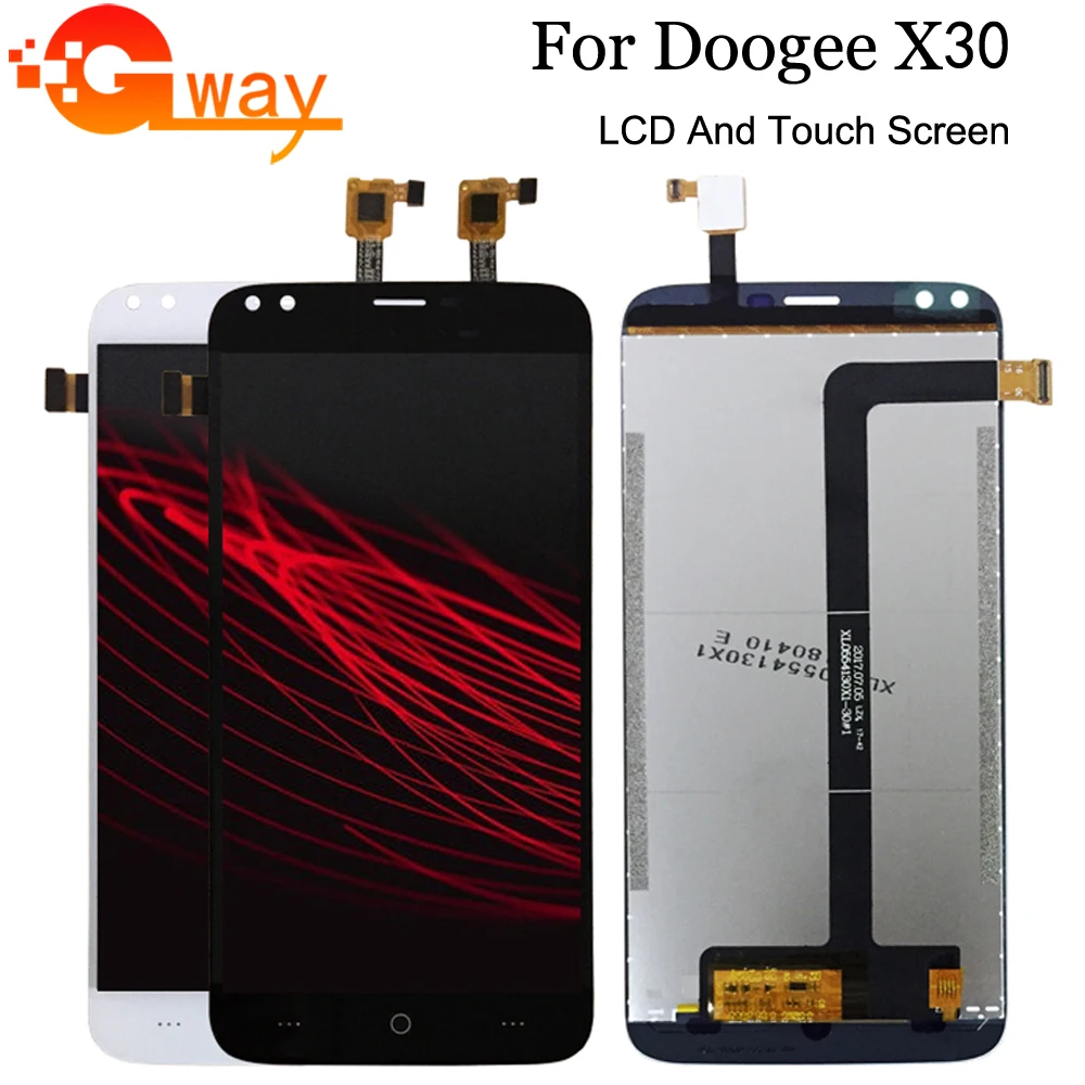100% Протестировано для 5 дюймового ЖК дисплея Doogee X30 + кодирующий преобразователь