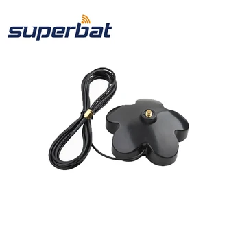 

Superbat WiFi Antenna 2.4GHz Aerial Booster Base Plum Blossom Type with RP-SMA Connector 300cm External Cable for Wireless WLAN