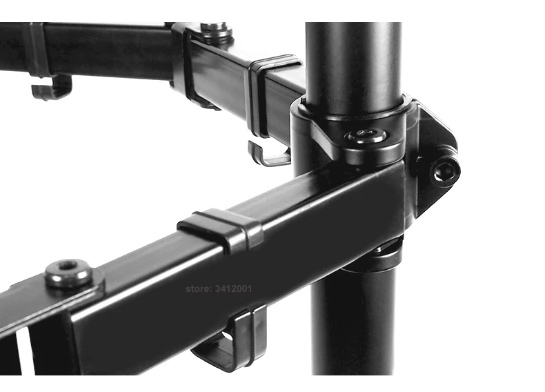 MS02-II Desktop Clamping Full Motion 360 Degree Dual Monitor Holder 10