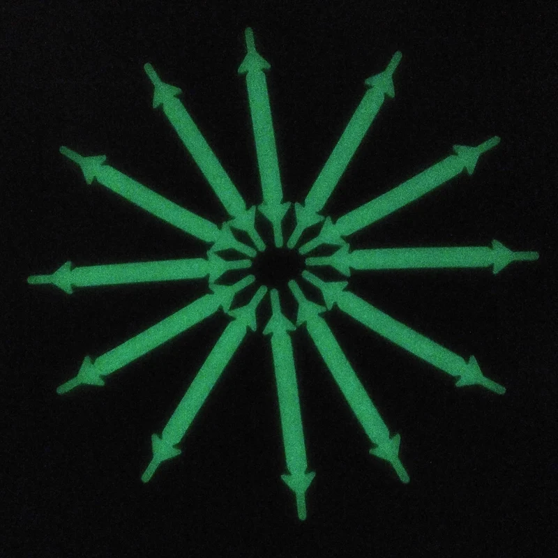 1 Set 12pcs White Luminous Unisex Boy Lazy Shoelace Buckle Flat Arrow Head Bracelet Canvas Leisure Sports Shoes Silicone Elastic
