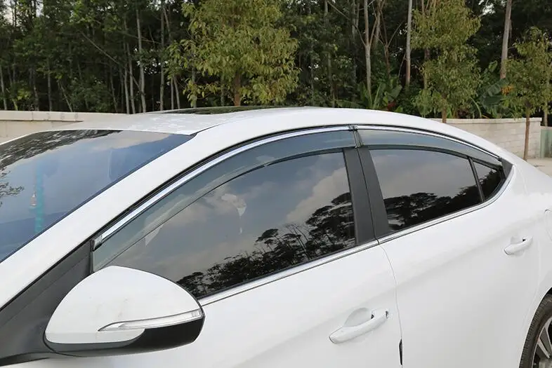 Защитный козырек на окна для Hyundai Elantra пластиковый защитный от солнца и дождя