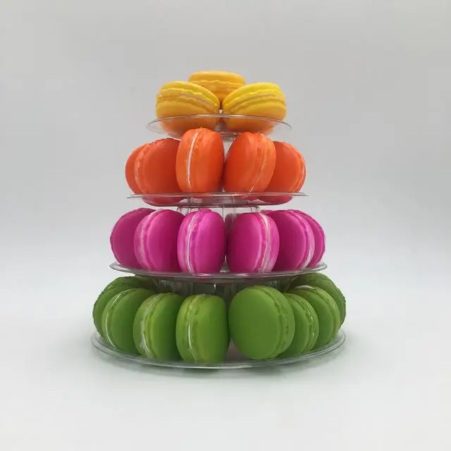 

4/6 Tiers Macaron Tower Cake Stand Cupcake Macaroons Display Rack Cake Tools Wedding Decoration Easter Christmas Birthday Party