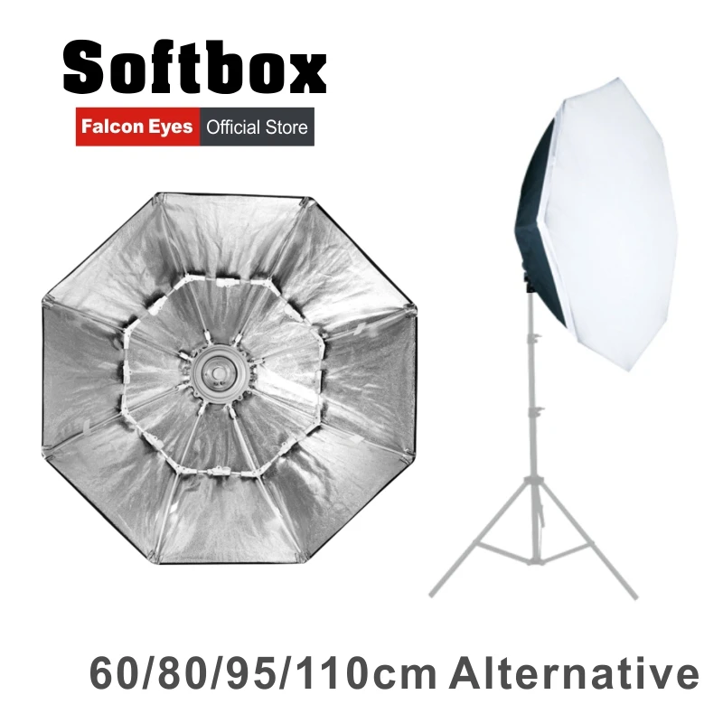 

Falcon Eyes Portable Foldable Octagon Softbox 90/110cm Umbrella Diffuser Reflector for Photo Studio Flash Speedlite