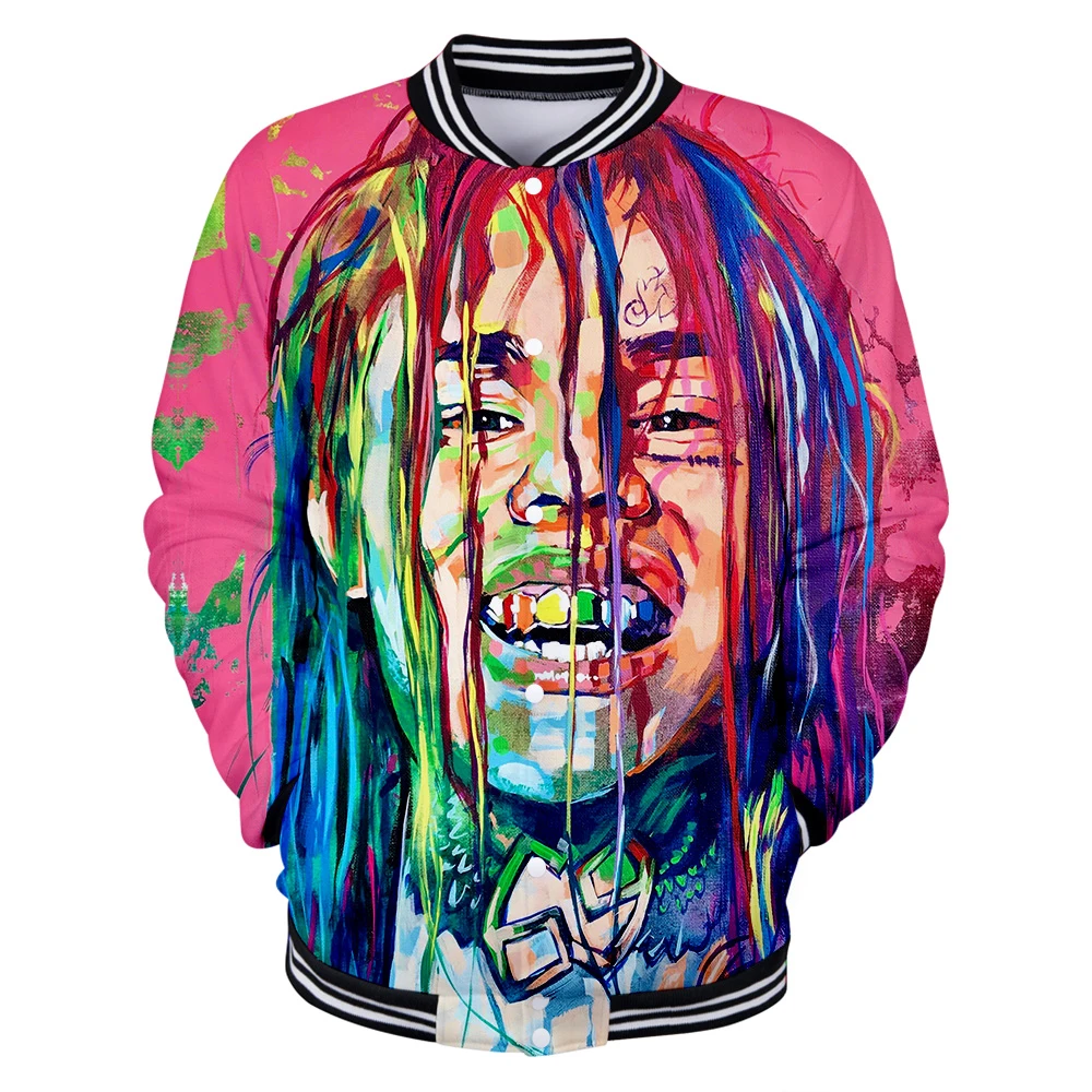 2019 Новый break 6ix9ine 3D бейсбольная форма обувь для мужчин и женщин модели высокого качества мультфильм 6ix9ine 3D бейсбольная куртка одежда XXS-4XL