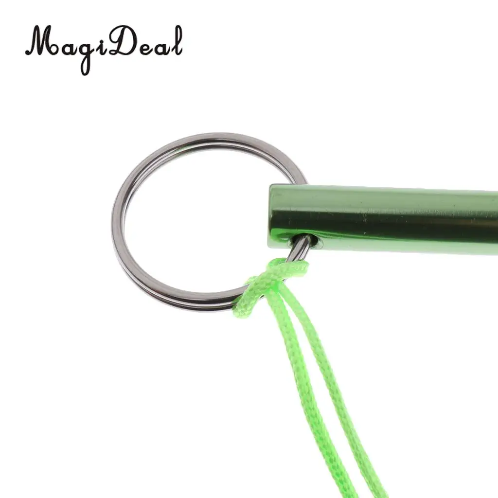 MagiDeal Safety Scuba Underwater Diving Aluminum Alloy Lobster Tickle Pointer Stick& rist Lanyard for Dive Swimming Purple/Green