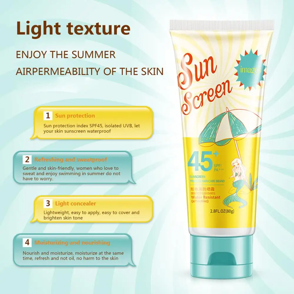 Солнцезащитный крем для лица SPF45+ защитный крем для лица отбеливающий УФ солнцезащитный крем для тела набор кремов