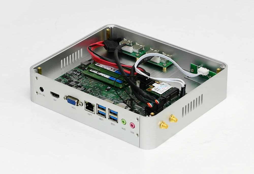 Eglobal Intel Core i5 7200U i3 7100U мини-ПК без вентилятора Kaby Lake Windows 10 Barebone Intel HD graphics 620 4USB3. 0+ 4USB2. 0
