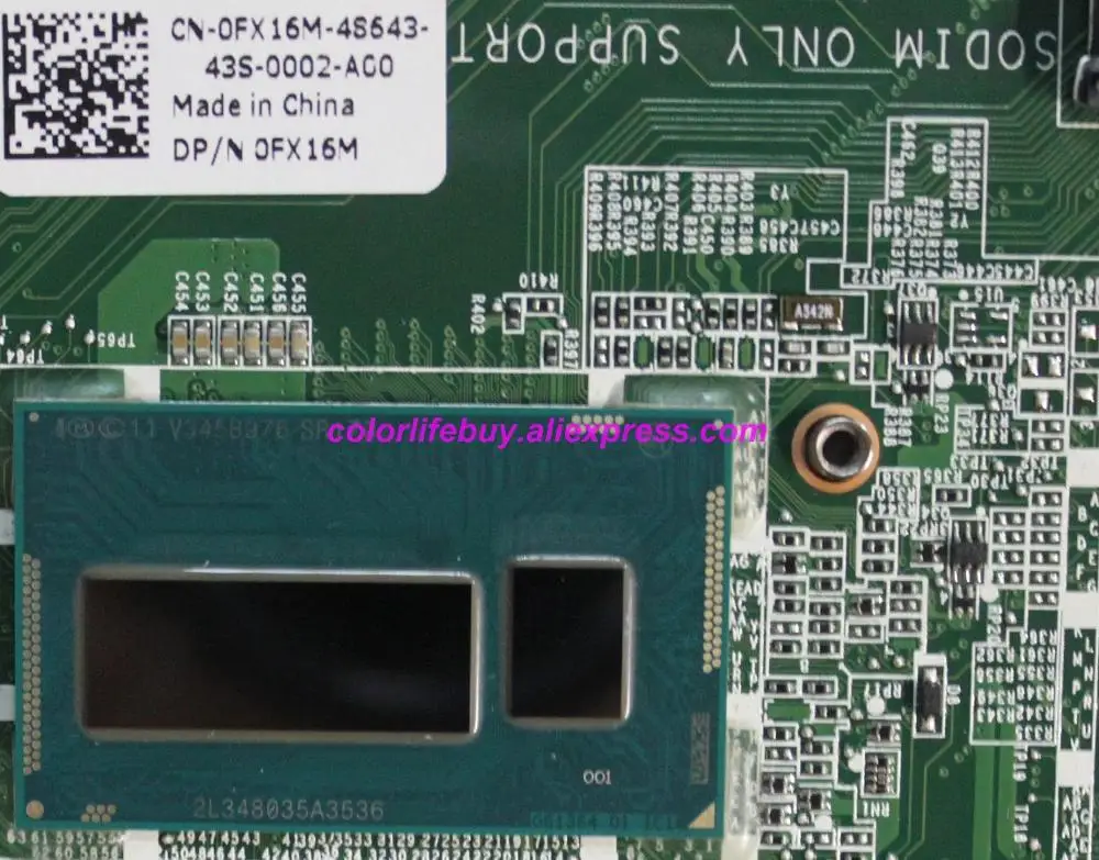 Натуральная FX16M 0FX16M CN-0FX16M DAJW8CMB8E1 w i5-4200U Процессор ноутбука материнская плата для Dell Vostro 5470 V5470 Тетрадь PC