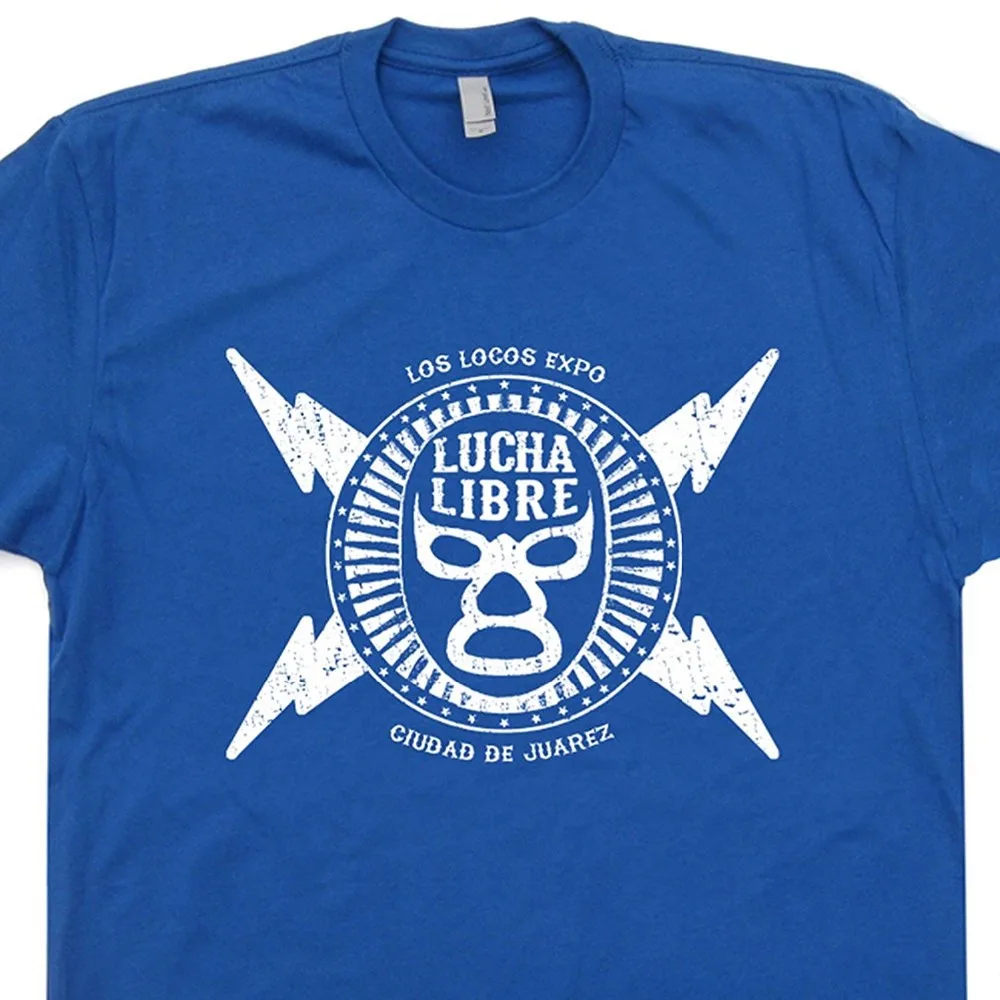 الكفاح يبر قناع t القميص المصارعة wwf الكفاح النادي المكسيك المكسيكي خواريز تكساس رجل محب o بارد القمم