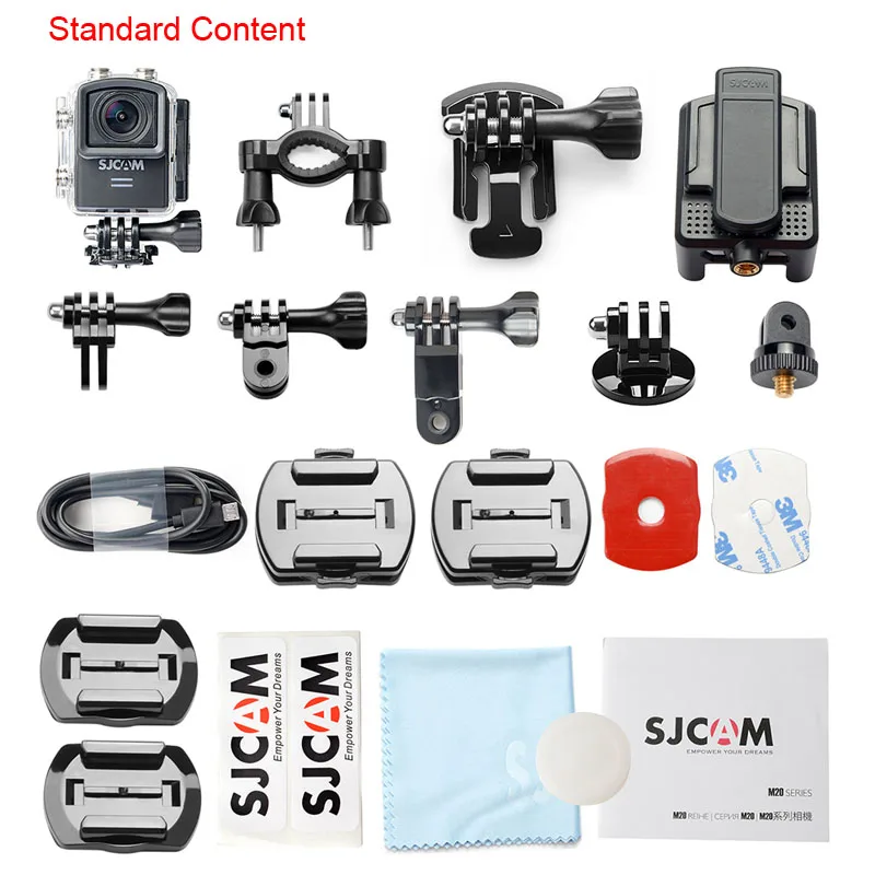 Экшн камера SJCAM M20 4K Wifi гироскоп 2160P HD 16 МП 30 м|Экшн-камеры| |