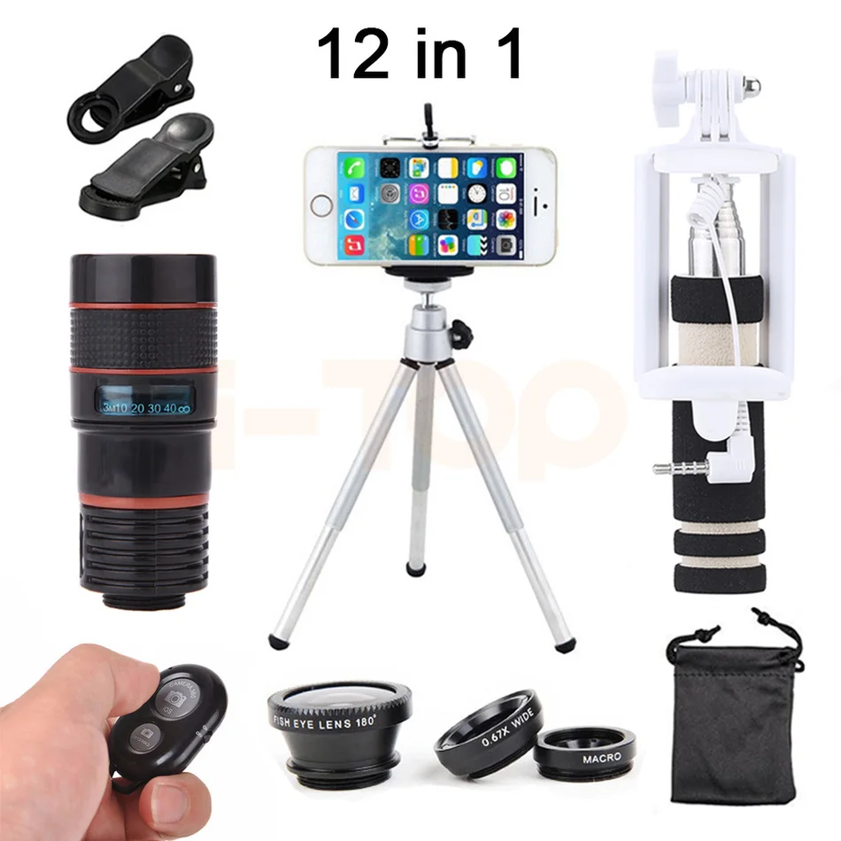 imágenes para 2017 Nueva 8X Zoom Telefoto Lente Ojo de Pez Macro Gran Angular Lentes Telescopio Trípode Monopie Clips Para lentes de Cámara Del Teléfono Celular Kit imágenes para 2017 Nueva 8X Zoom Telefoto Lente Ojo de Pez Macro Gran Angular Lentes Telescopio Trípode Monopie Clips Para lentes de Cámara Del Teléfono Celular Kit