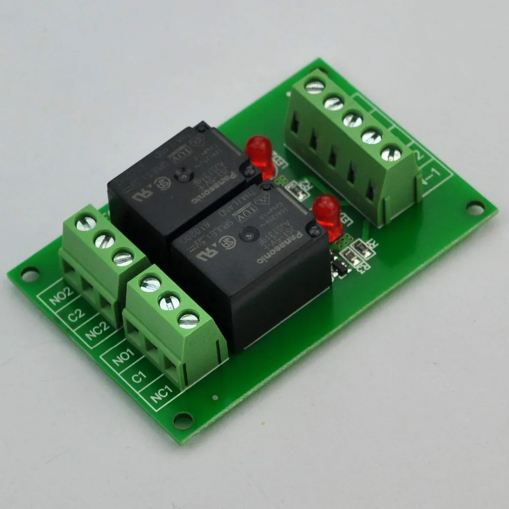Электроника-салон 2 SPDT 10Amp мощность релейный модуль, DC 5 V версия