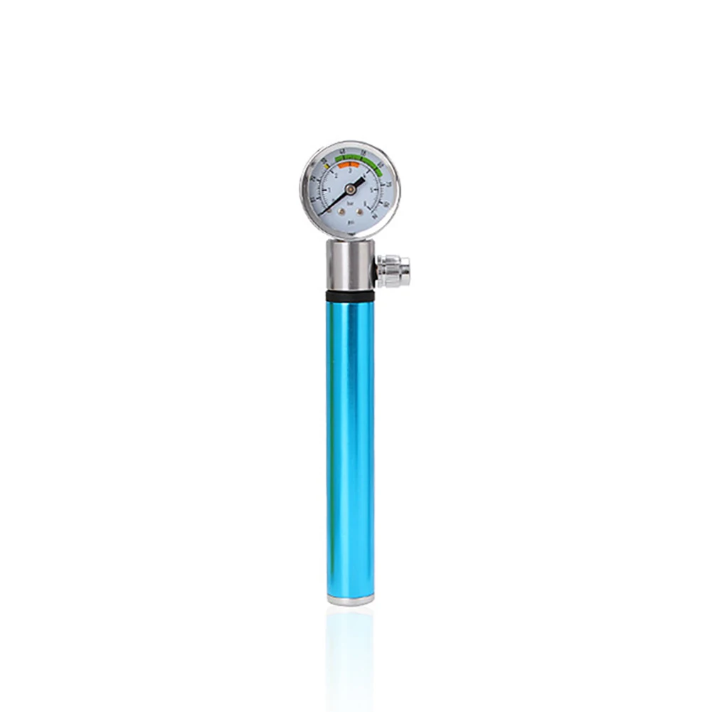 Mini Blue Bicycle Pump Outdoor Cycling Parts Accessories Manual Air Pressure Inflator Universal Bicycle Pump